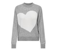 JDY Damen Strickpullover mit Herzmotiv Weicher Strick