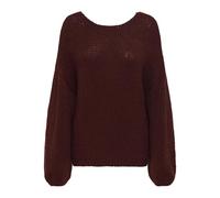 JDY Dinea Pull réversible L/S KNT, Bordeaux, XL
