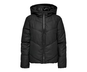 JdY Femme Arnhem Water Rep Short Puffa OTW Noos Veste Courte-pointée, Noir, S EU