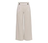 JDY Geggo Pantalon Long JRS Noos Culotte, Gris château/détails : Boutons Noirs, M Femme