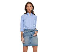 JDY Femme Jdymio L/S Shirt Wvn Noos Blouse, Bleu/Rayures : Bleu Cachemire, 44 EU