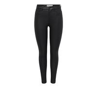 JDY Femme Jdynewthunder Coated High Skn Pnt Noos Pantalon, Noir, XL 30 EU