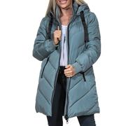 JDY Femme Jdyskylar Padded Hood Jacket Otw Noos Manteau Matelassé, Stormy Weather/détail : Noir, XL EU