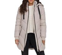 JdY Femme Veste À Capuche Rembourrée Skylar OTW Noos Manteau Matelassé, Gris Chateau/détails : Noir, M EU