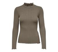 JDY Femmes Mince Manches Longues Haut de Base Col Rond Col Montant Top Extensible JDYFRANSISKA