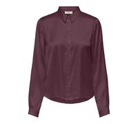 JdY fifi T-Shirt L/S WVN Noos, Aubergine, 40