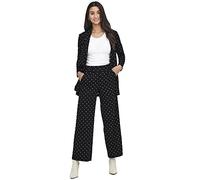 JdY Geggo New Long Pant JRS Noos Pantalon plissé, Noir/AOP : CD à Pois, 36 Femme