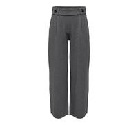 JdY Geggo New Pantalon Long JRS Noos, Mélange de Gris Moyen/détail : Boutons Noirs, 34