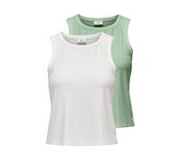 JDY Haut 'JDYCATHINKA' vert clair / blanc, Taille L