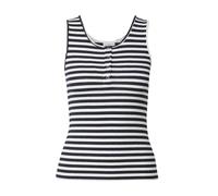 JDY Haut 'JDYFRANSISKA' bleu nuit / blanc, Taille S