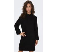 JDY JDY Black High Neck Knitted Long Sleeve Short Dress Black EU 34 (UK 6)