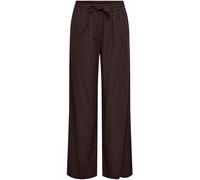 JDY JDY Brown Pull On Wide Leg Trousers With Linen