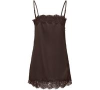 JDY JDY Brown Satin And Lace Long Vest