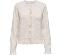 JDY JDY Cream Frill Hem Long Sleeve Shirt Cream XL 16