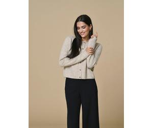 JDY JDY Cream Knitted Button Down Short Cardigan