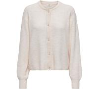 JDY JDY Cream Long Sleeve Cardigan With Pearl Button