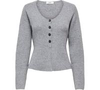 JDY JDY Grey Cinch Waisted Button Cardigan