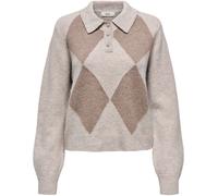 JDY JDY Grey Cosy Polo Neck Jumper
