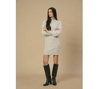 JDY JDY Grey High Neck Knitted Long Sleeve Short Dress Grey M 10