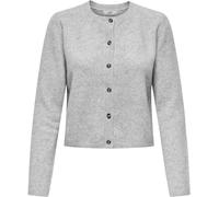 JDY JDY Grey Knitted Button Down Short Cardigan