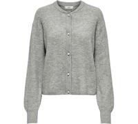JDY JDY Grey Long Sleeve Cardigan With Pearl Button