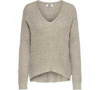 JDY JDY Grey V-Neck Knitted Pullover Jumper