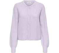 JDY JDY Purple Long Sleeve Cardigan With Pearl Button