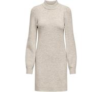 JDY JDY Robe courte à Manches longues en maille à Col montant Gris EU 38 (UK 10)