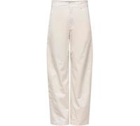 JDY JDY White Barrel High Waist Trousers