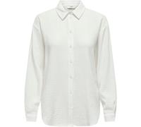 JDY JDY White Cheesecloth Regular Fit Shirt White EU 46 (UK 18)