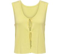 JDY JDY Yellow Sleeveless Tie Front Knitted Top