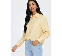 JDY JDY Yellow Striped Button Detail Shirt Yellow EU 36 (UK 8)