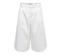 JdY Jdybianca MW Bermuda Shorts PNT Bianca, Blanc, XL Femme