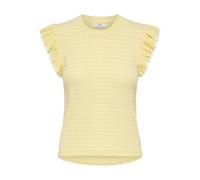 JDY Jdycarice S/L Frill Pullover KNT Noos Carice Pull, Double crème, L Femme