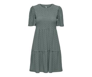 JDY JDYCARLA Robe Courte | Regular Fit, Manches 2/4, Mini, Casual, Température maximale 30°C programme normal
