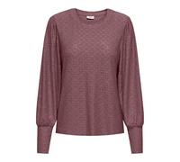 JDY Jdycathinka L/S JRS Noos Haut à Manches Longues pour Femme, Rose/Marron, M