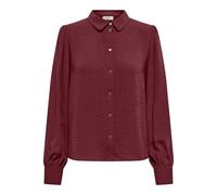 JdY Jdydivya Divya Life L/S T-Shirt WVN Dia, Bordeaux, M Femmes