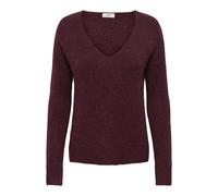 JdY Jdyelanora L/S Pull à col en V KNT Noos, Bordeaux, XL