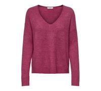 JdY Jdyelanora L/S V-Neck Pullo. KNT Noos Pull en Tricot, Granite, M Femme