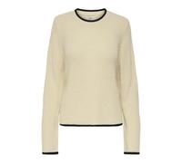 JdY Jdyevie L/S on Contrast Pullover KNT Evie Pull, Gris Whitecap, L Femme