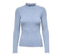 JdY Jdyfransiska L/S Highneck Top JRS Noos Haut, Kentucky Blue, M Femmes