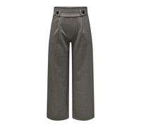 JdY Jdygeggo Mia JRS Noos Pantalon Long à Carreaux pour Femme, Noir/Marron Clair, XXL x 32L