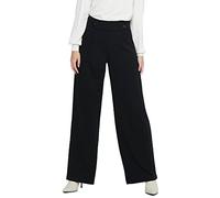 JDY JDYGEGGO New Long Pant JRS Noos Pantalon, Black/Detail: Black Buttons, M/34 Femme