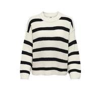 JDY Jdyjusty L/S Pull à Rayures KNT Noos Sweater, Eggnog, L Femme