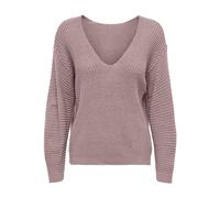 JDY Jdyjusty Maya L/S Revs. Pullover KNT Pull en Tricot, Woorose, XS Femme