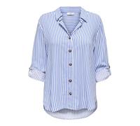 JDY JDYLAUREL Life L/S Shirt WVN Dia, Blanc outremarin, M
