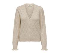 JdY JDYLETTY L/S Pull à col en V Cardi KNT Noos, Gris Whitecap, M