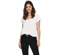 JDY Jdylion S/S Top WVN Noos Blouse, Cloud Dancer, 36 Femme