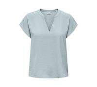 JdY Jdylion Top Lion Life S/S WVN Noos Haut, Argent/Bleu, 40 Femmes