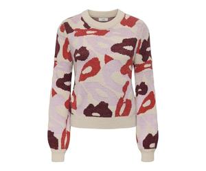JdY Jdylorraine Animal L/S Pullover KNT Noos Lorraine Pull, Ciment, L Femme